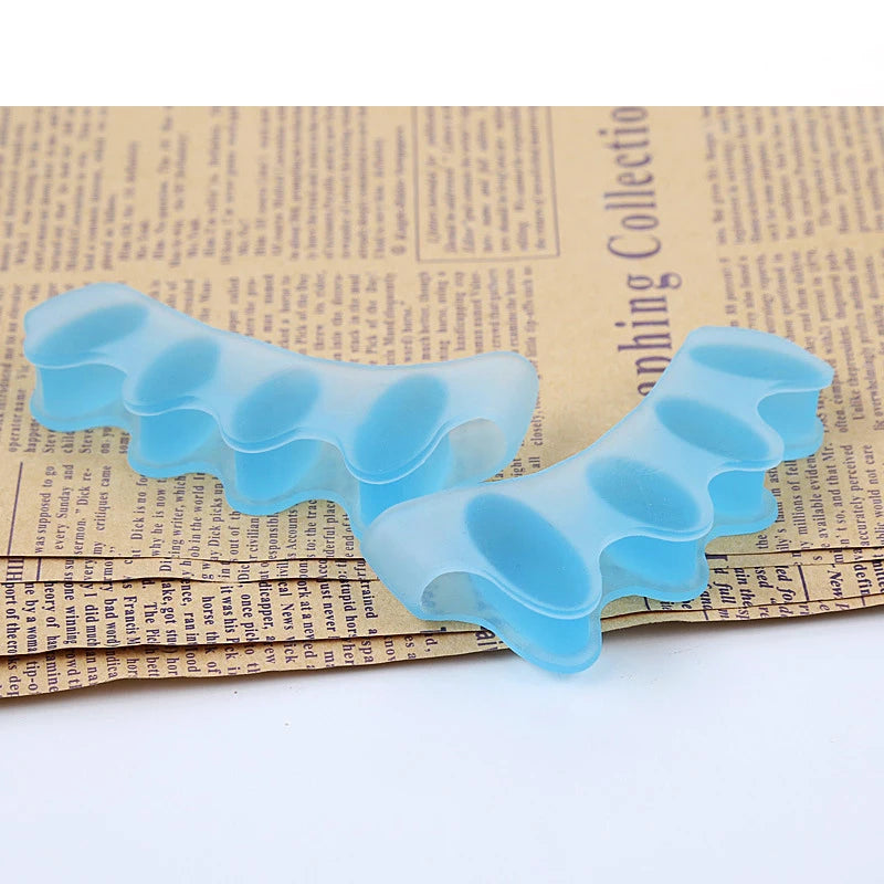 Silicone Finger Toe Protector Toe Separators Stretchers Straightener Bunion Protector Pain Relief Foot Care 5 Colors