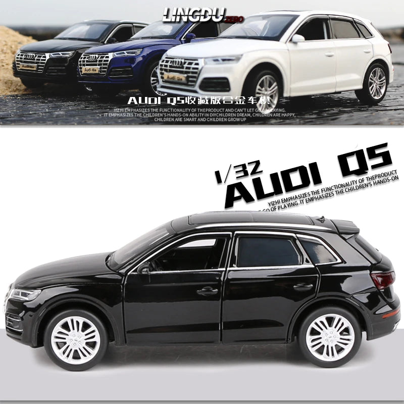 1:32 AUDI Q5 SUV Alloy Car Model Diecast & Toy Vehicles Metal Toy Car Model High Simulation Sound Light Collection Kids Toy Gift