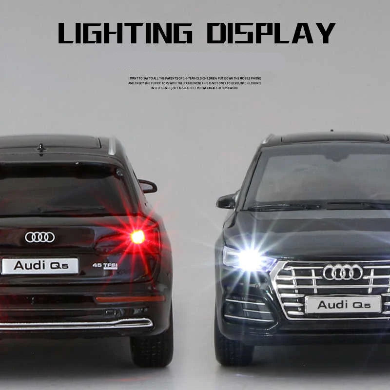 1:32 AUDI Q5 SUV Alloy Car Model Diecast & Toy Vehicles Metal Toy Car Model High Simulation Sound Light Collection Kids Toy Gift