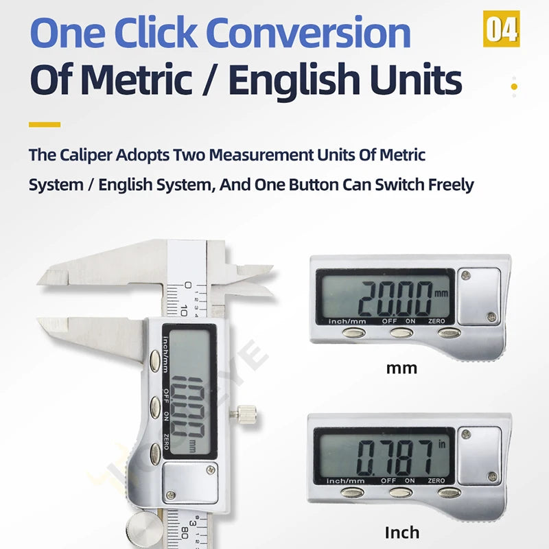 Metal Caliper Digital Pachometer Professional Vernier Caliber Measuring Tools Woodworking Thickness Gauge Depth Electronic Ruler
