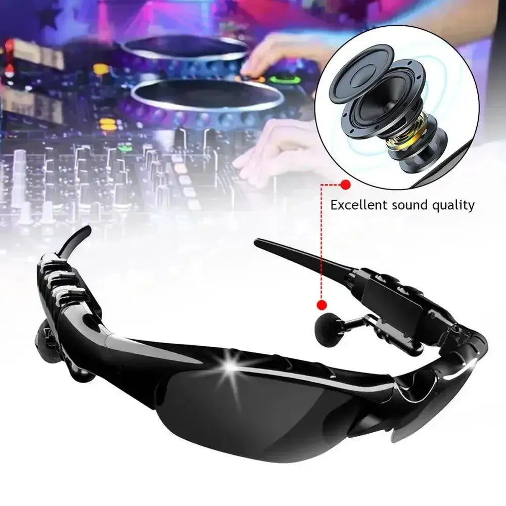 Toptrek Sports Stereo Wireless Bluetooth Cycling Sunglasses 5.0 Headset Phone Polarized Driving Sunglasses Riding Eyes Glasses