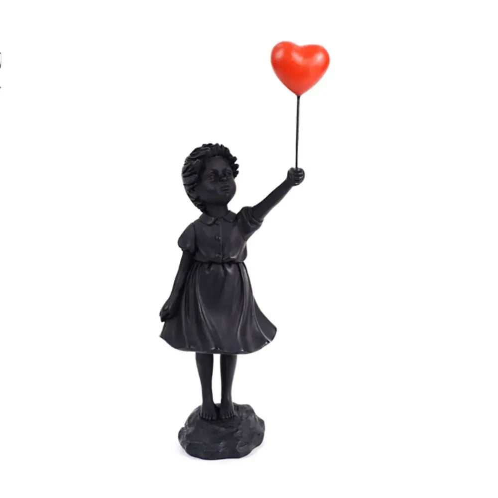 Resin Banksy Figurines for Interior Flower Thrower Statue Sculpture Home Desktop Decor Art Collection Objects
