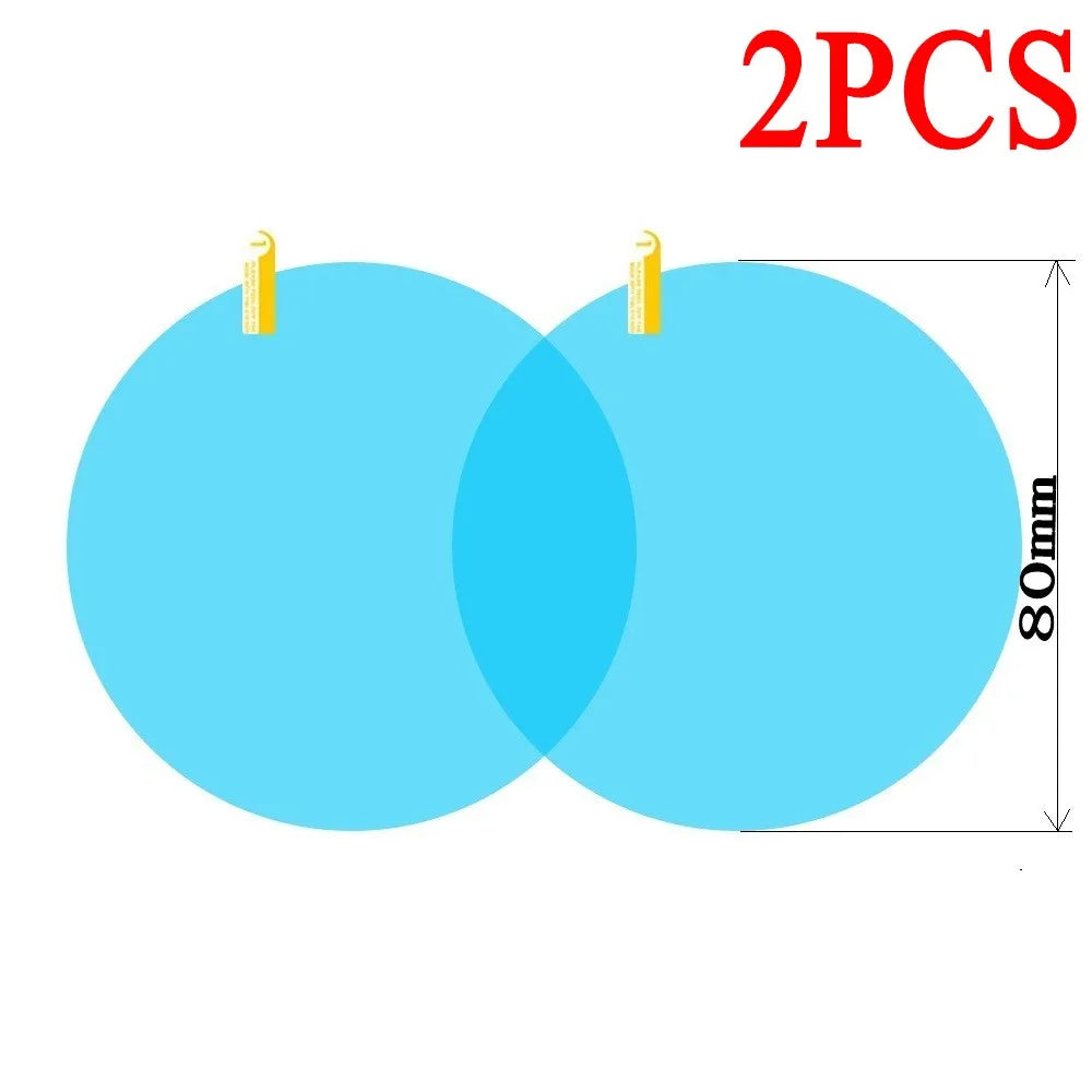 2Pcs Car Rearview Mirror Rainproof Films Stickers Auto Rainy Safety Driving Anti Fog Waterproof Protective Film Accessories