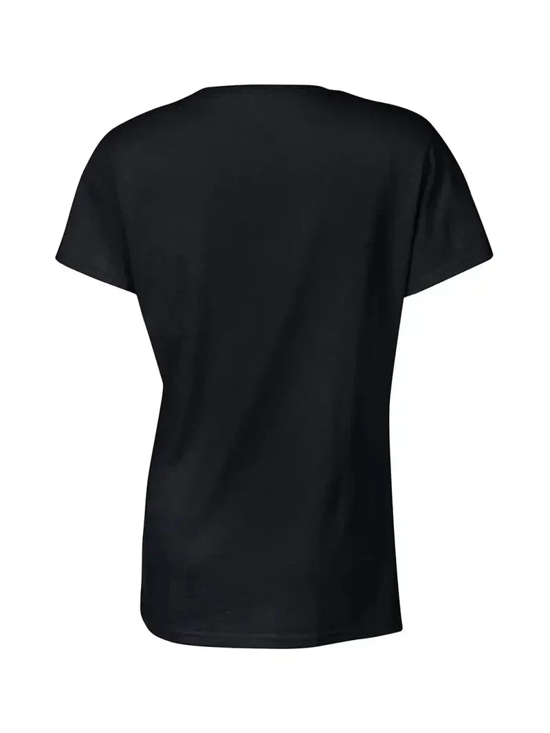 Cute Cat Printed Round Neck T-shirt for Spring and Summer Casual Short Sleeved Plus Size Top for Women's Loose Clothing