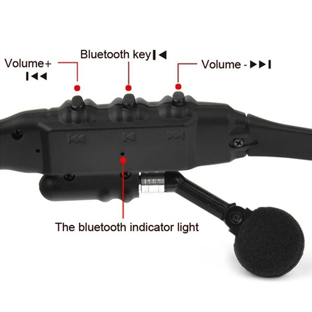 Toptrek Sports Stereo Wireless Bluetooth Cycling Sunglasses 5.0 Headset Phone Polarized Driving Sunglasses Riding Eyes Glasses