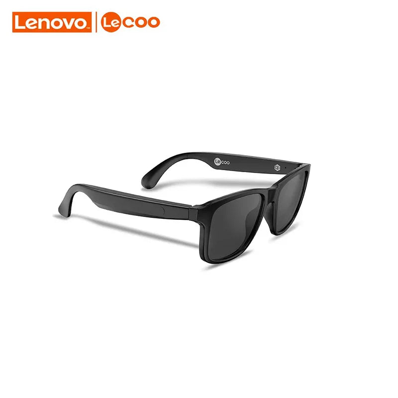 New Lenovo Lecoo C8 Lite Sunglasses Earphone Bluetooth 5.3 Outdoor Sport HiFi HD Call Eyeglasses Anti Blue Wireless Driving