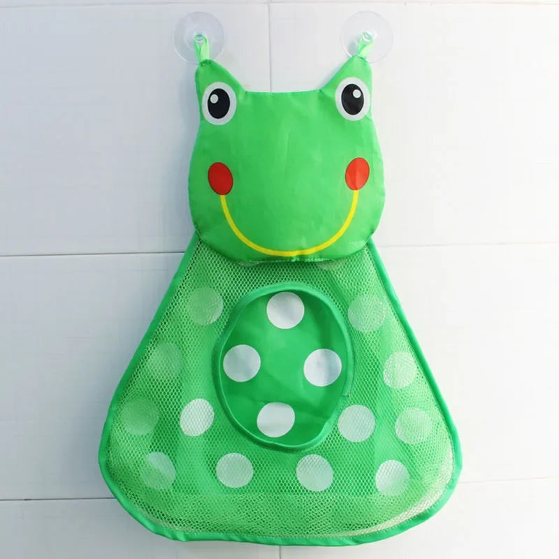 Dinosaur Animal Baby Bath Toys Organizer Kids Tidy Storage Suction Bathroom Bathtub Doll Hanging Bag Basket Mesh Bag Water Toys