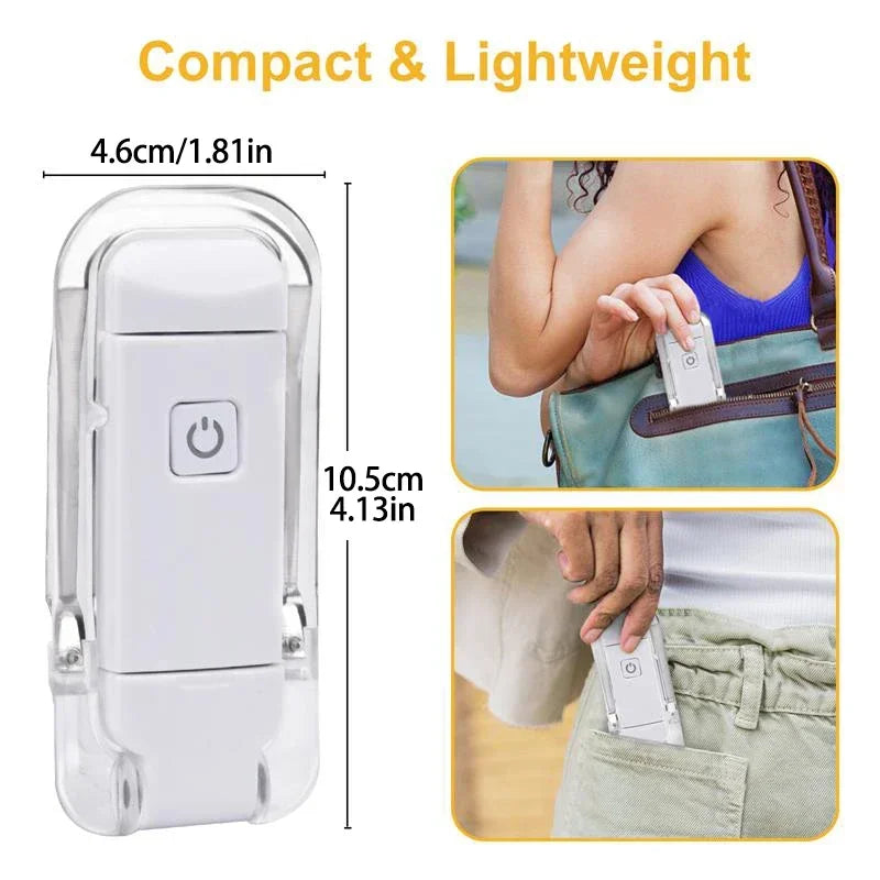 New USB Rechargeable Folding Portable Reading Book Lights Eye Protection 3 Light Colors Adjustable Brightness Night Lamp