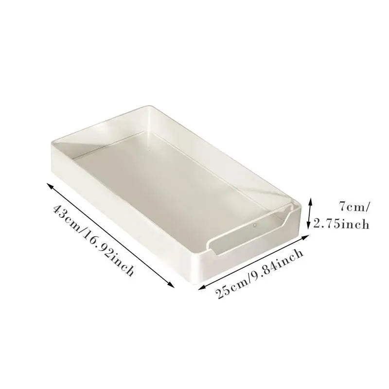 Kitchen Storage Rack With Slide Rails Pull-out Kitchen Drawer Type Storage Tray Spices Box Storage Rack Cabinets Organizer