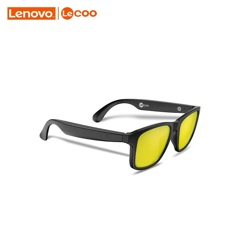 New Lenovo Lecoo C8 Lite Sunglasses Earphone Bluetooth 5.3 Outdoor Sport HiFi HD Call Eyeglasses Anti Blue Wireless Driving