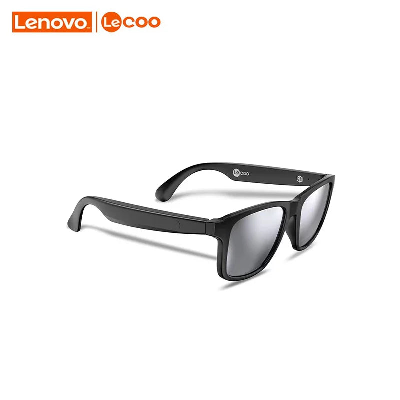 New Lenovo Lecoo C8 Lite Sunglasses Earphone Bluetooth 5.3 Outdoor Sport HiFi HD Call Eyeglasses Anti Blue Wireless Driving