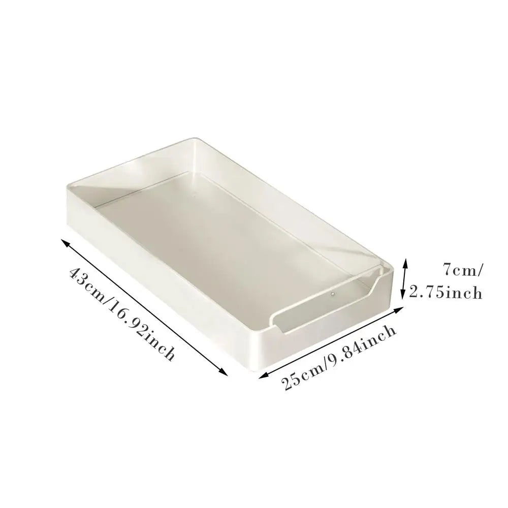 Kitchen Storage Rack With Slide Rails Pull-out Kitchen Drawer Type Storage Tray Spices Box Storage Rack Cabinets Organizer