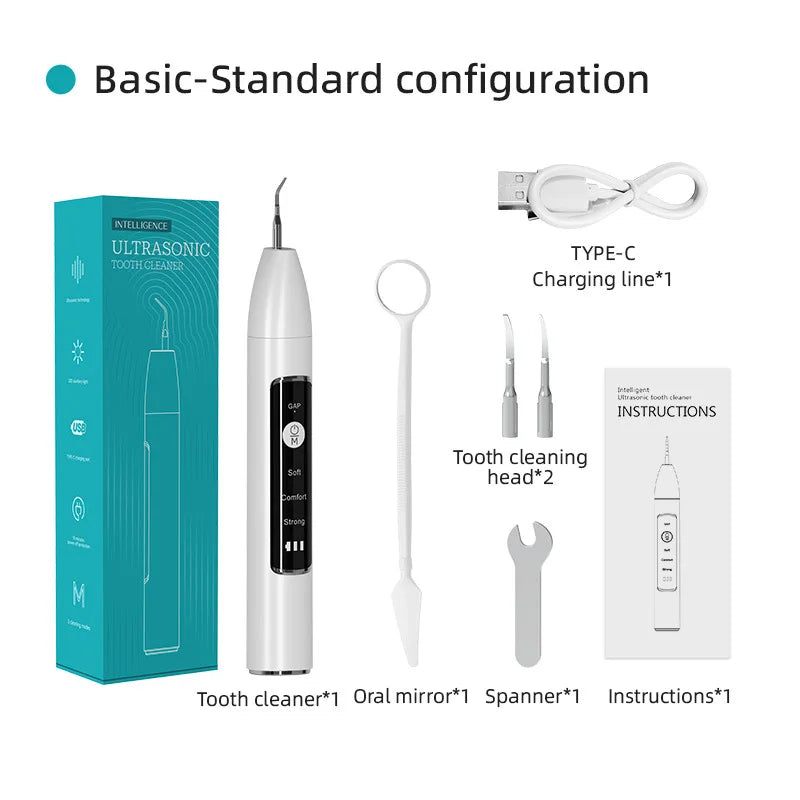 Xiaomi Visual Ultrasonic Dental Calculus Remover Teeth Plaque Scaler Stain Clean Electric Tooth Stone Removal Tartar Eliminator