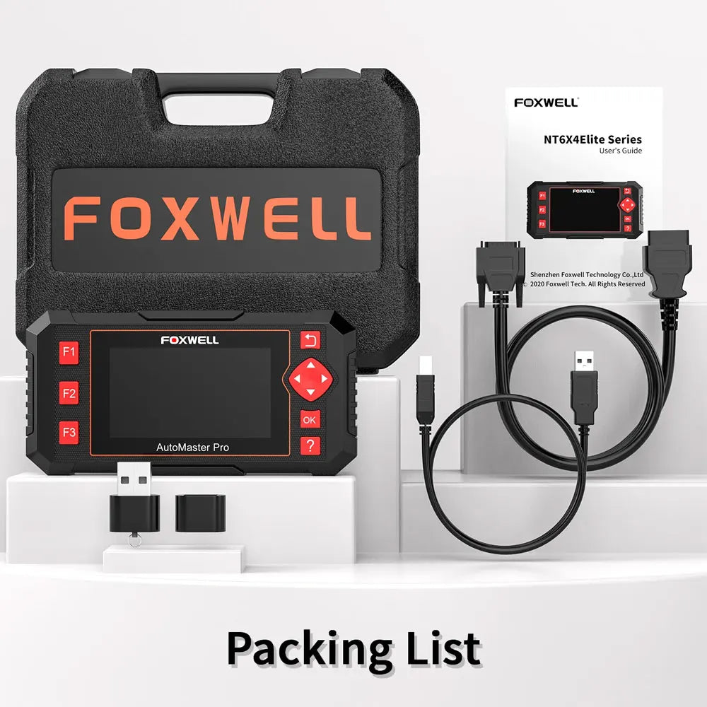 FOXWELL NT604 Elite Wireless OBD2 Scanner Engine ABS SRS Transmission Diagnostic Tools Automotive Scanner OBD 2 Code Reader
