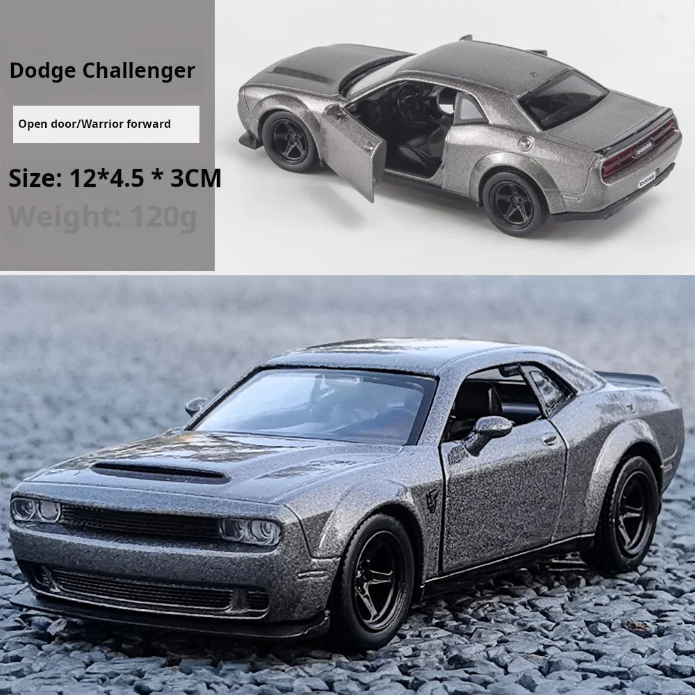 1:32 Simulation 1970 Dodge Charger Alloy Sports Car Model Sound Light Pull Back Luxury Car Children's Toy Gift Ornaments