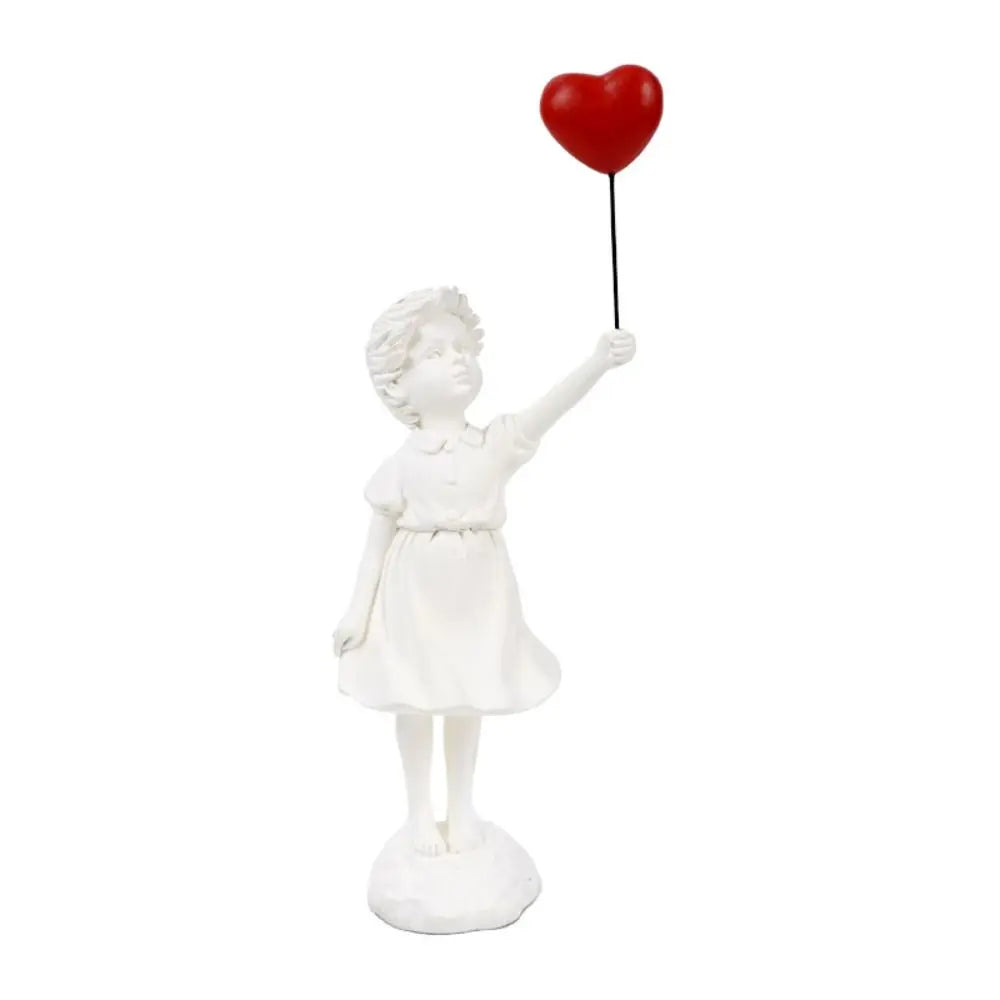 Resin Banksy Figurines for Interior Flower Thrower Statue Sculpture Home Desktop Decor Art Collection Objects